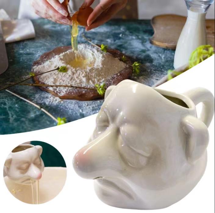 2022 Ceramic Big Nose Egg Yolk Separator Egg Yolk Divider Tool Filter