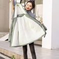 thumbnail image 5 of Jackets for Women Ndbuld Women's Coat Mid-length Quilted Jacket Ultra Lightweight Warm Foldable Hooded Women's Down Jacket on Clearnce,M-3XL,Green, 5 of 5