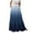 Navy, variant on vigerkar Women's Summer High Waist Gradient Maxi Skirt – Elastic Waistband with Pockets, Adjustable Tie & Floor-Length Red, XL