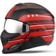 thumbnail image 3 of Casco de motocicleta de cara completa con combinación de personalidad de moda, casco retro para montar en las cuatro estaciones, casco de locomotora de medio casco, 3 of 5