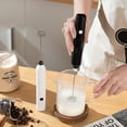 thumbnail image 4 of B Milk Coffee Stirrer Stainless Steel Blender With Abs Handle Ideal For Coffee Tea And Hot Chocolate Mixing Tool For Home Or Office Use 0.22 Lbs, 4 of 6