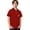 ZB-Brick Red214, variant on KAOOCXU Boys Girls Kids Polo T-Shirt Solid Color Button Down Comfortable Fabric Lapel Short Sleeved Top Relaxed Fit Cozy Tee Clothes