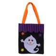 thumbnail image 1 of Bolso de mano de Halloween, tela no tejida, truco o trato, decoración para fiesta en casa, bolso de almacenamiento (fantasma), 1 of 8