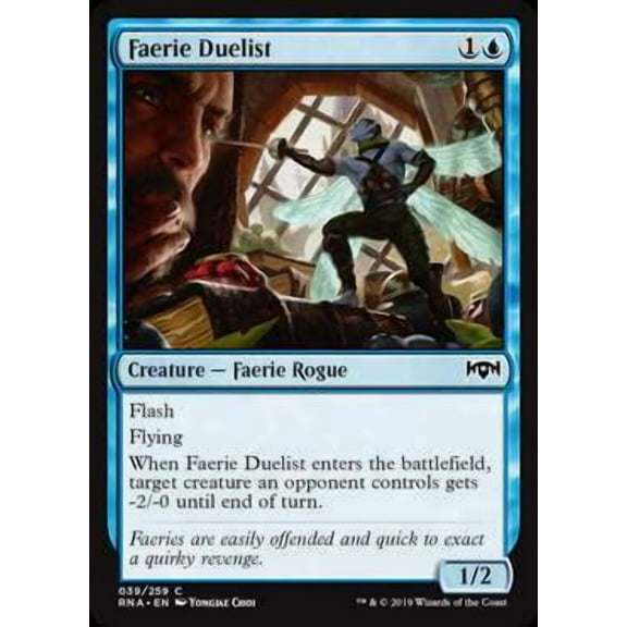 MtG Ravnica Allegiance Common Faerie Duelist #39