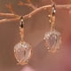 thumbnail image 1 of Light Luxury Earrings With Full Diamonds, Women's Ear Buckles, Design, High-end Feeling, Internet Famous Cat Eye Stone Flower Earrings, 1 of 4
