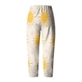 thumbnail image 3 of Pantalones de Mujer Traje Verano Cómodo de Moda Impreso Pantalones Recortados, Pantalones Elásticos Casuales, 3 of 5