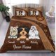 thumbnail image 2 of Juego de Cama Personalizado Patas de Perro Marrón, Regalo Personalizado para Amantes de los Perros, Perro, 2 of 2
