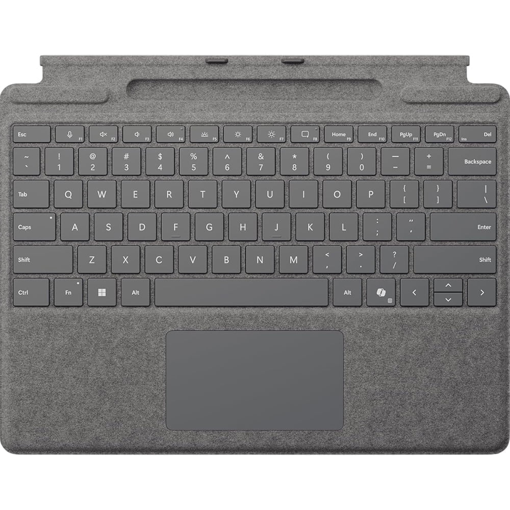 Microsoft Surface Pro Keyboard Cover with Pen Storage in Platinum - 8XA-00238