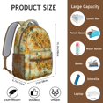 thumbnail image 2 of Boho Sunflower Aesthetic Backpack - Waterproof & Lightweight Student Bookbag with Padded Shoulder Straps, 2 of 6