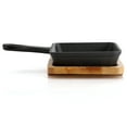 thumbnail image 3 of MegaChef 4 Piece Mini Cast Iron Square Pan with Wood Tray, 3 of 7