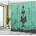 thumbnail image 5 of Ambesonne Teal Shower Curtain, Underwater Life Themed, 69"Wx84"L, Teal Grey, 5 of 5