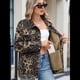 thumbnail image 4 of Chaqueta Vaquera de Larga con Botones y Bolsillos para Mujer Estampado de Leopardo M, 4 of 9