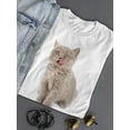 thumbnail image 3 of Fluffy Kitten British Cat Meows T-Shirt Women -Image by Shutterstock, Female Medium, 3 of 4