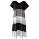 thumbnail image 1 of Gibobby Vestido Mujer Casual de Playa Verano Vestido casual con cuello en V y manga corta a rayas de lunares para mujer(Negro,CH), 1 of 3
