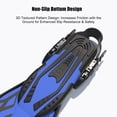thumbnail image 5 of GKV Men & Women's Travel Size Short Blade Swim Fins – Lightweight Adjustable Buckle Snorkeling Fins, Adult Diving Flippers, 5 of 7
