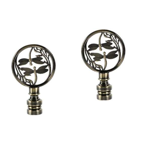 2 Pieces Finial Decoration Lamp Accessory Making Supplies for Shade Cap Knob Finials