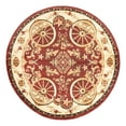 thumbnail image 3 of Unique Loom Pioneer Collection Area Rug - Missoula (7' 10" Round Red/Beige), 3 of 7