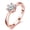 Rose gold-Women, variant on Classic Solitaire Wedding Ring Rhodium Plated Cubic Zirconia Engagement Rings for Women (Size 5) J002-FEMALE