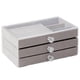 thumbnail image 1 of Caja Almacenamiento Joyas Terciopelo Tres Capas Caja Almacenamiento Tipo Cajón Multifuncional A Prueba Polvo (A) Embalaje Cartón, 1 of 9
