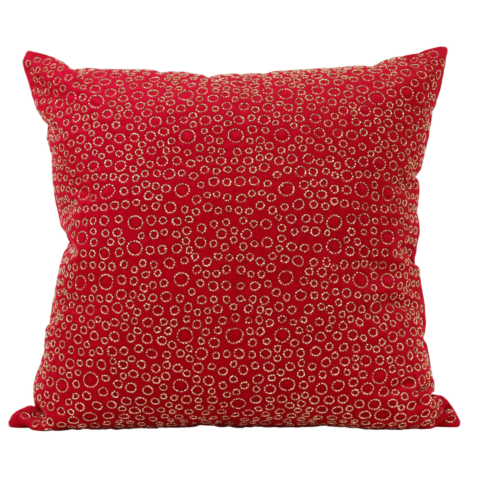 Harkaari, Luxury Hand Beaded Velvet Holiday Pillow