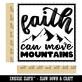thumbnail image 2 of Faith Can Move Mountains Inspirational Bible Verse Square Rubber Stamp Stamping Scrapbooking Crafting - Medium 1.75in, 2 of 7