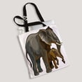 thumbnail image 2 of ABPHQTO African Elephant Mother With Baby Side View Canvas Bag Reusable Tote Grocery Shopping Bags Tote Bag 14x16 inch, 2 of 2