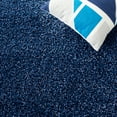 thumbnail image 6 of SAFAVIEH Santa Monica Cali Solid Shag Area Rug, Navy, 3' x 3' Square, 6 of 9