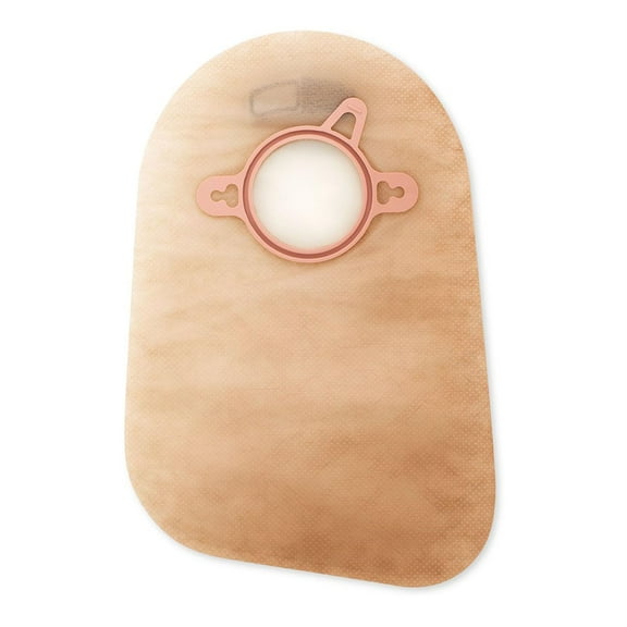 Hollister 18362 New Image 2-Piece 9” Closed Ostomy Pouch, Green Color Code Match, 60 Pack, Transparent - 1-3/4” Flange Size, AF300 Filter, Ostomy Supplies