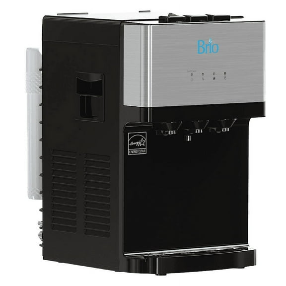 Brio 2-Stage Filtration Countertop Water Cooler Dispenser With Free Replacement Filters Included