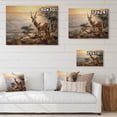 thumbnail image 4 of Designart "beautyful Antelope III" Animals Print on Natural Pine Wood, 4 of 5