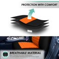 thumbnail image 6 of FH Group 3 Row Universal Fit Car Seat Covers Premium 3D Air Mesh with Removable Headrest,  Airbag Compatible for SUV, Sedan, Van Orange - 7 Seater, 6 of 8