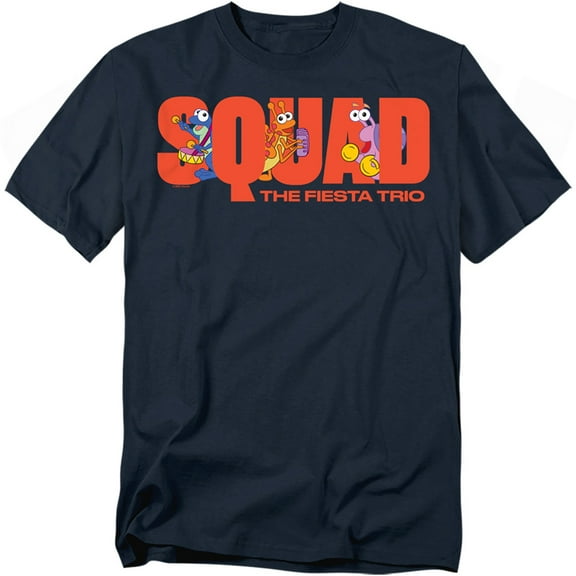 Popfunk Dora The Explorer Squad, The Fiesta Trio Unisex Adult T Shirt, Navy, Small