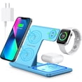 thumbnail image 1 of Wireless Charger, 3 in 1 Wireless Charging Station, Fast Wireless Charger Stand for iPhone 14/13/12/11/Pro/Max/XS/XR/X/8/Plus, for Apple Watch 7/6/5/4/3/2/SE, for AirPods 3/2/Pro, 1 of 13
