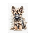 thumbnail image 2 of Watercolor German Shepherd Painting - Nursery Collection - Bedtime Stories, 2 of 6