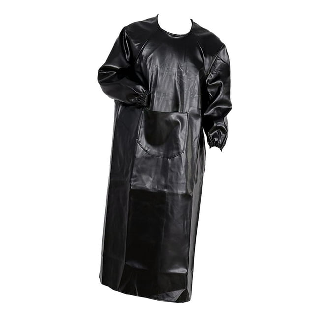 segolike Tablier Imperméable Polyvalent Pratique en PU pour Soudeurs Travaux du Bois Travail Noir
