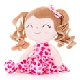 thumbnail image 3 of Gloveleya Rag Doll Plush Dolls Baby Dolls Girl Gifts Figure Toys Tanned Red Heart Dress 12 Inches, 3 of 11