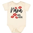 thumbnail image 3 of Inktastic Nana Was Here Red Kisses Boys or Girls Baby Bodysuit, 3 of 5