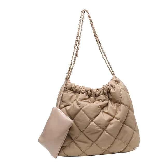 Bolso de hombro para mujer duradero con bolso pequeño para desplazamientos, viajes, regalo de cumpleaños Caqui Yuyangstore Bolso de mano