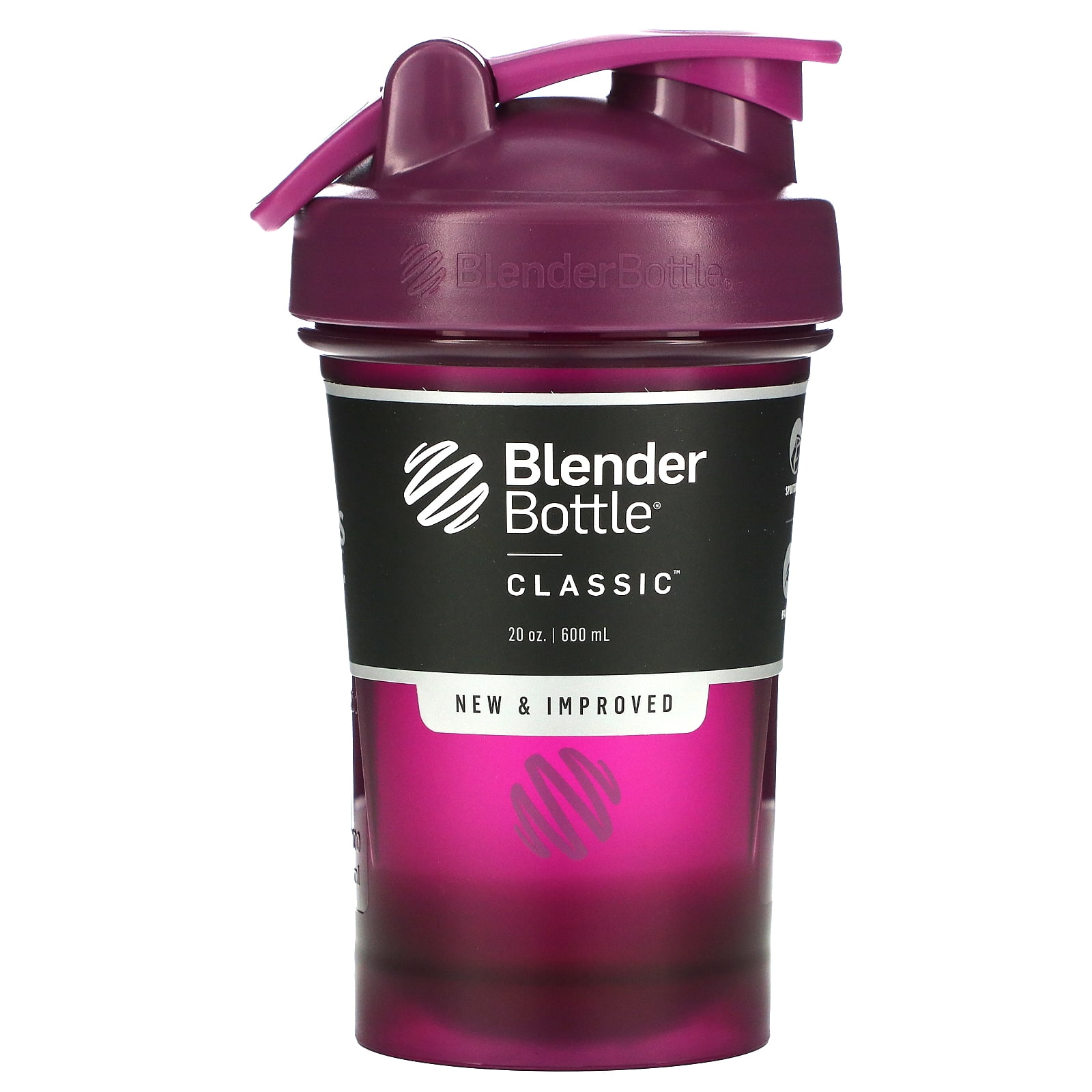 Blender Bottle Classic With Loop, Plum, 20 oz (600 ml)