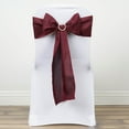 thumbnail image 5 of BalsaCircle 5 Polyester Chair Sashes Bows Ties Burgundy, 5 of 5
