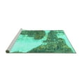 thumbnail image 2 of Ahgly Company Machine Washable Indoor Rectangle Abstract Turquoise Blue Modern Area Rugs, 5' x 8', 2 of 4