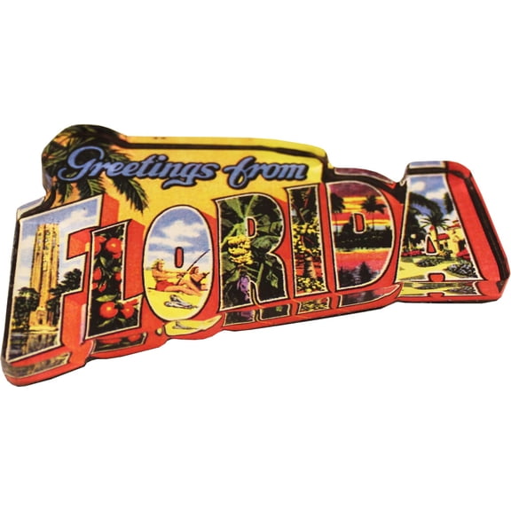 Florida Acrylic Postcard Magnet