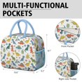 thumbnail image 6 of Womens Colorful Dinosaur and Leaf Pattern Lunch Box for Work,Insulated Lunch Bag for Women,Loncheras Para Mujer,Leakproof Adult Lunch Bag for Work,Beach,Travel,Picnic,Camping, 6 of 7