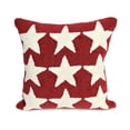 thumbnail image 1 of Trans-Ocean Importe 7FP8S425124 18 Po Liora Mannequin Frontporch Étoiles Intérieur et Extérieur Oreiller - Rouge, 1 of 1
