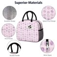 thumbnail image 4 of Lunch Bag Lunch Box for Women Reusable Insulated Lunch Bags,Water-Resistant Mini Donuts Pink Backdrop Cooler Lunch Tote Bag, Large Capacity for Work Travel Picnic, 4 of 6