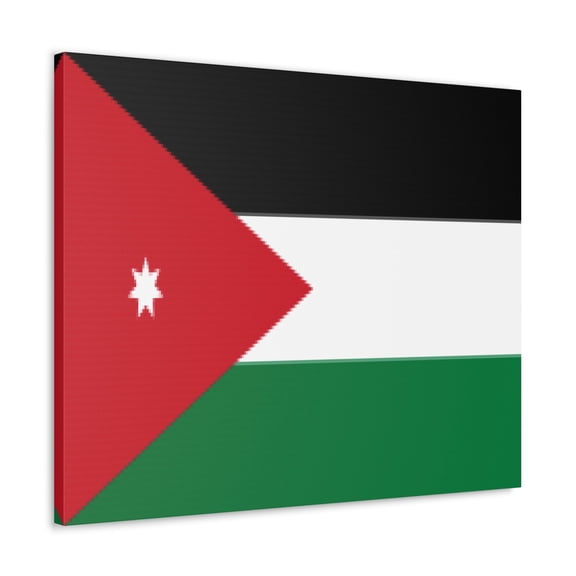 Jordan Country Flag Canvas Vibrant Wall Art Unframed Home Decor