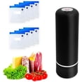 thumbnail image 1 of Mini Scelleuse sous Vide, Scelleuse sous Vide Portative, Petite, rechargeable avec 8 Sacs Lavables et Réutilisables, Sans Fil, Scelleuse sous Vide portable pour Aliments, 1 of 5