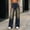Blue, variant on Njagoc3 Jeans for Women Baggy Wide Leg Womens Jeans Elastic Waist Low Mid Rise Denim Pants with Pockets