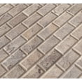 thumbnail image 3 of Silver 12 in. x 12 in. x 10 mm Honed Travertine Mesh-Mounted Mosaic Wall Tile (10 sq. ft. / case), 3 of 5