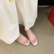 thumbnail image 2 of Mujeres Jelly Flats Se Desliza en Toboganes Malla para La Playa Verano Al Aire Libre (36) Blanco, 2 of 9